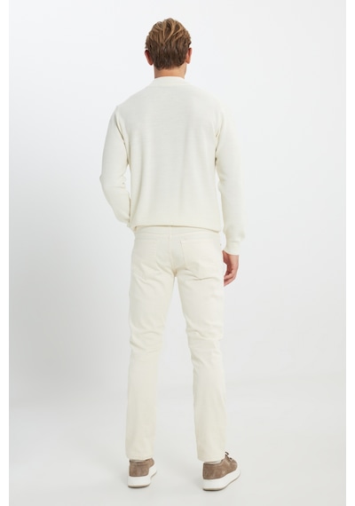 AC&Co / Altınyıldız Classics Erkek Ekru 360 Derece Her Yöne Esneyen Rahat Slim Fit Pantolon Ekru AC&Co / Altınyıldız Classics Erkek Ekru 360 Derece Her Yöne Esneyen Rahat Slim Fit Pantolon Ekru