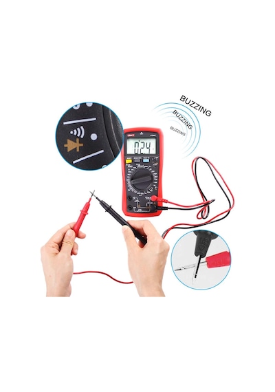 Ut890c Profesyonel Dijital Multimetre Test Cihazı Voltmetre Ampermetre Ohmmetre Rms 6000 Hesapları Işıklı Lcd İle P