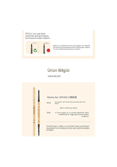 Yeni Başlayanlar İçin Çift Taraflı Üçgen Uçlu Asansörlü Kaş Kalemi Ve Spiral Fırça Suya, Tere Ve Bulaşmaya Dayanıklı, Uzun Süre Kalıcı Doğal Görünüm 05 Koyu Kahve Diğer Yeni Başlayanlar İçin Çift Taraflı Üçgen Uçlu Asansörlü Kaş Kalemi Ve Spiral Fırça Suya, Tere Ve Bulaşmaya Dayanıklı, Uzun Süre Kalıcı Doğal Görünüm 05 Koyu Kahve Diğer