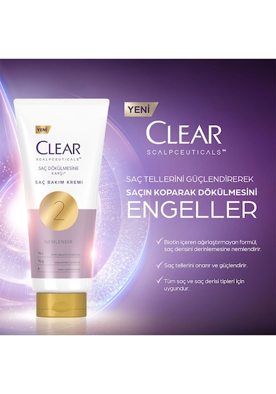 Clear Scalpceuticals Şampuan 300 ML + Saç Kremi 170 ML + Serum 45 ML