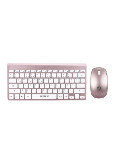 Everest KB-BT72 Elite Rose Gold Ultra Ince Kablosuz Q Klavye + Mouse Set Everest KB-BT72 Elite Rose Gold Ultra Ince Kablosuz Q Klavye + Mouse Set