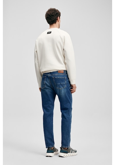 Lufian Mark Smart Jean Erkek Pantolon Slim Fit Mavi Mavi 111200227100300