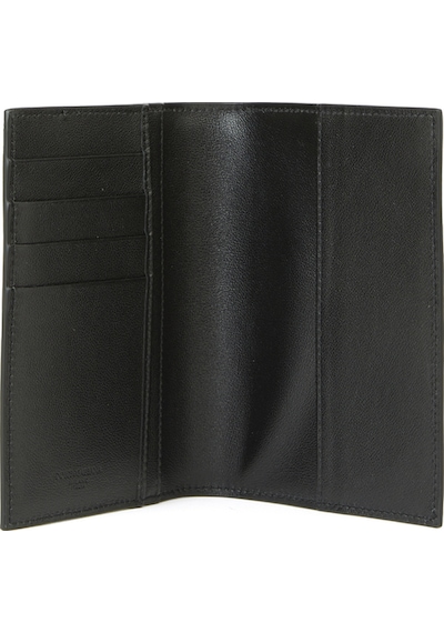 Dolce & Gabbana Dolce&gabbana Black Calfskin Passport Holder Siyah