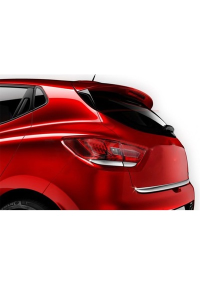 Renault Clio 4 Uyumlu 2012-2018 Krom Arka Stop Alt Çıtası 4 Parça Paslanmaz Çelik