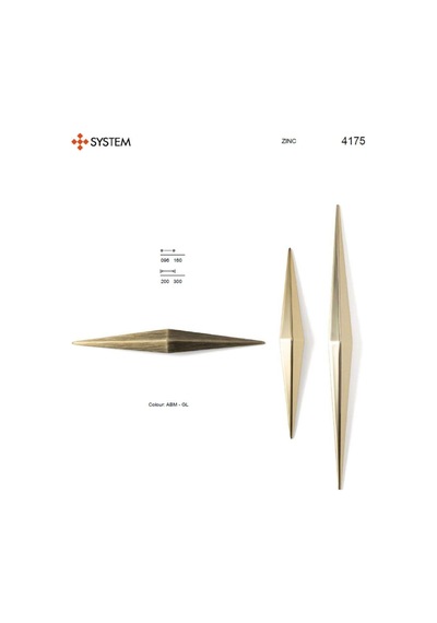 System Mobilya Kulbu Gold Renk 160mm Kulp Sy4175 0160 Gl Çok Renkli