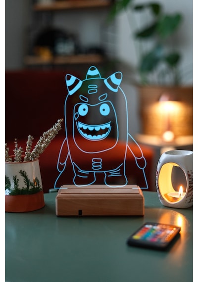 Çocuklar Için Hediye Oddbods 16 Renk Gece Lambası