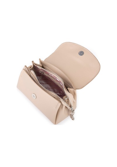 Nas Bag Kadın Mini Sade Şık Omuz Ve Postacı Çapraz Çanta En 20 Cm Boy 10 Cm Kum Kum - Bej