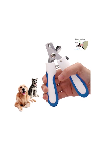 WF Cin314Mv Çelik Uçlu Köpek Büyük Tırnak Makası Mavi