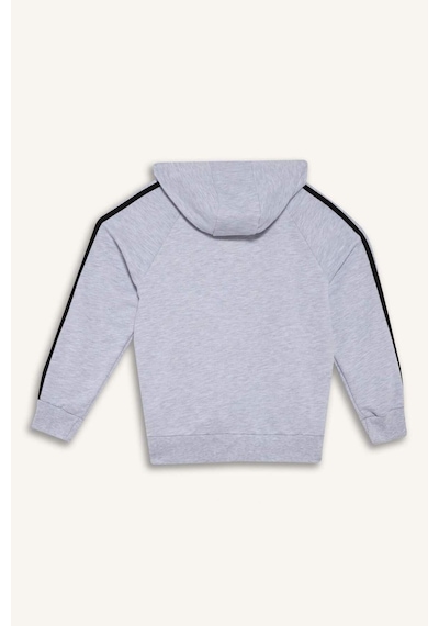 Defacto Erkek Çocuk Kapüşonlu Baskılı Sweatshirt F1967a825augr400 Gri