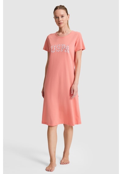 U.s. Polo Assn. Kadın Somon Pijama Takım 50326517-vr047