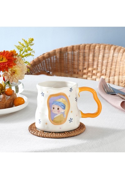 Karaca Canvas Sarı Kupa 380 Ml