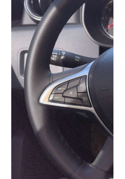 Dikişli Direksiyon Kılıfı Siyah Soft Bentli Deri Siyah Dikişli Dacia Duster İçin Siyah
