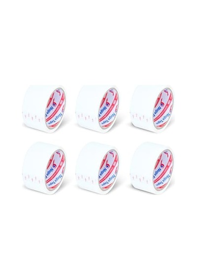 Mm X 40 Mt Beyaz Koli Bandı 6 Adet Diğer