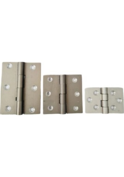 Alüminyum 4 Cm Geniş Sabit Mentese 40 X 60 X 2 Mm / 10 Adet