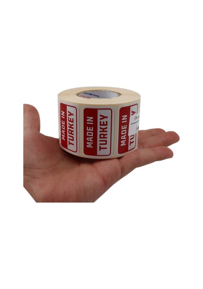 Made İn Turkey Etiketi, 50mm X 30mm 1000 Adet
