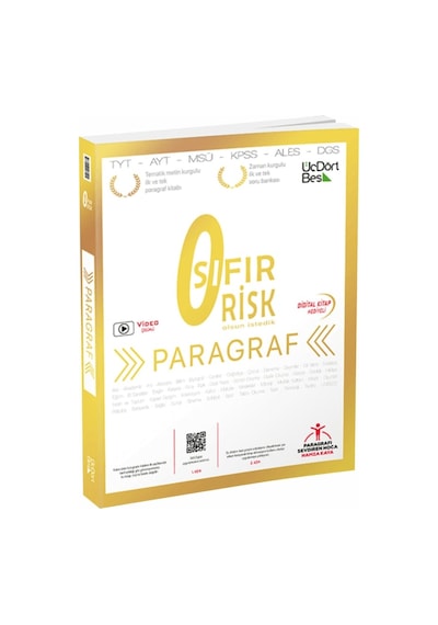 Paragraf Sıfır Risk Soru Bankası - Üç Dört Beş Yayıncılık