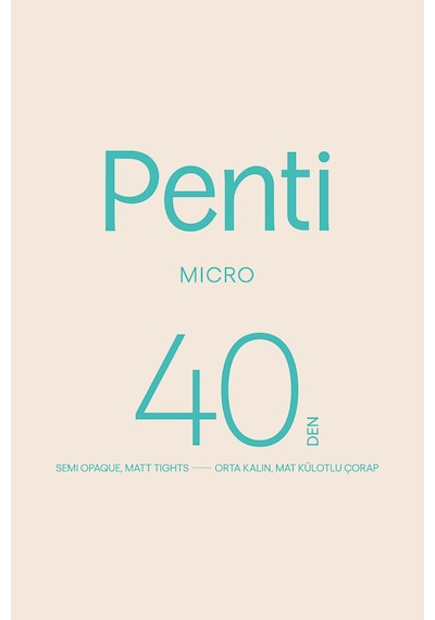 Penti  Kız Çocuk Pretty Micro 40 Külotlu Çorap