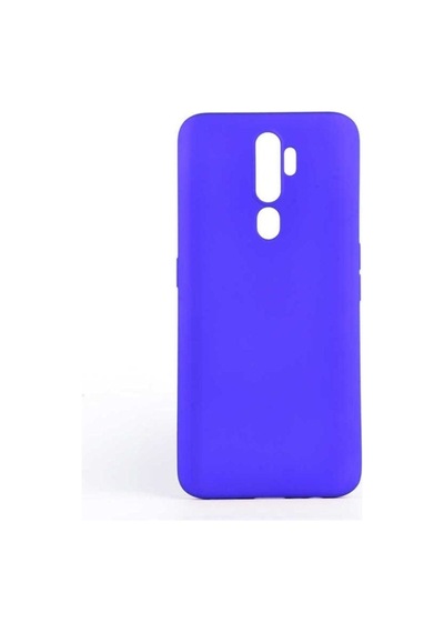 Oppo A9 2020 Kılıf Zore Premier Silikon Kapak Saks Mavi