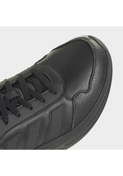 Adidas Kj4255 Cloudfoam Cuxxıon - Leather Erkek Günlük Spor Ayakkabısı Siyah