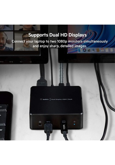 Belkin Usb-c Çift Ekran Bağlantı İstasyonu 85w Güç Dağıtımı, Hdm
