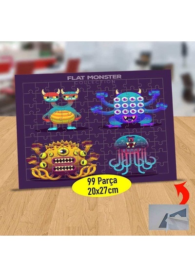 Heybetli Yaratıklar 99 Parça Puzzle Yapboz Tablo-23-2147780663
