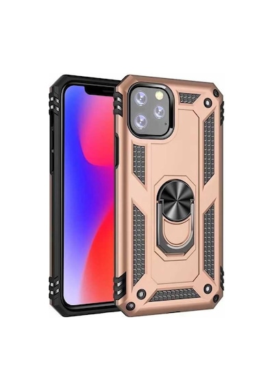 Apple Uyumlu iPhone 11 Pro Max Yüzüklü Standli Vega Kilif Ekran Koruyucu 510330937