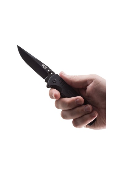 Sog Ff11 Salute Black Folding Kamp Çakı Kamp Bıçak Siyah