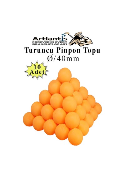 Turuncu Pinpon Topu 10 Adet Masa Tenis Topu Evcil Hayvan Kedi Oyuncağı Okul Sınıf Etkinlik Deney Topu