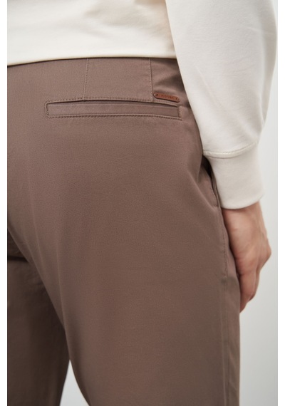 Morven Erkek Kahve Pamuk Yan Cep Slim Fit Chino Pantolon 25ks003001400 Kahve