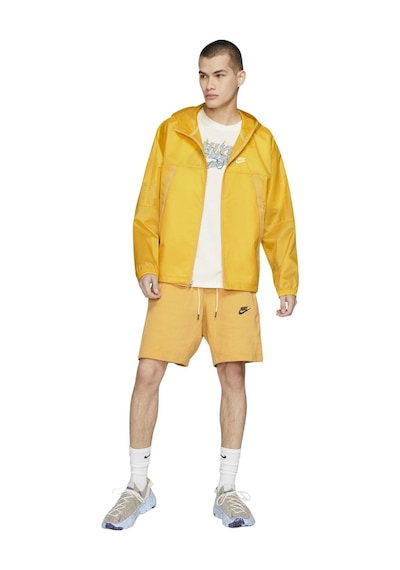 Nike Sportswear Revival Woven Loose Fit Full-zip Hoodie Bol Kesim Sarı Ceket Sarı