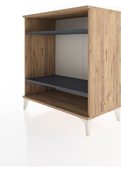Hyperion Şifonyer 2 Raflı 88x44x96 Çam-antrasit Çam