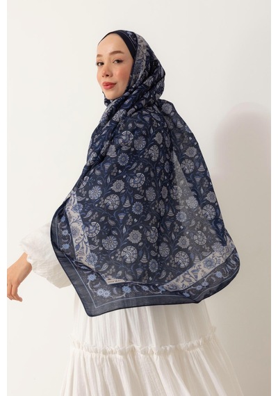 Mimiyum Soft Şal-çini Desenli - Model 9 Çok Renkli