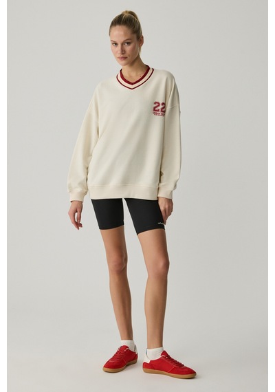 Urban Beat Oganna Kadın Ekru Sweatshirt Ekru
