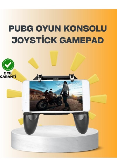 Ceylan Adam Joystick Ve Parmak Tetikleyicili Mobil Oyun Gamepad Tutucu