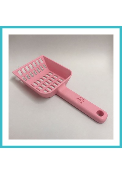 Bezos 3d Baskı Kedi Kumu Küreği - Geniş Hazneli Eleme Küreği-pembe Dfnbez