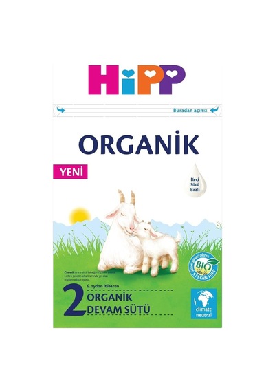 Hipp 2 Organik Keçi Sütü Bazlı Devam Sütü 400 Gr
