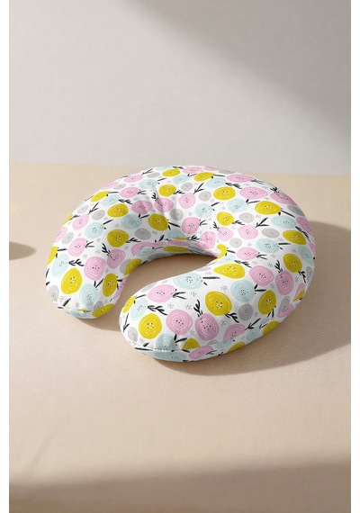 Pastel Çiçek Desenli Ergonomik Boyun Yastığı - Renkli Modern Tasarım Yumuşak Seyahat Yastığı Doygun Taş Gül Pembesi Pastel Çiçek Desenli Ergonomik Boyun Yastığı - Renkli Modern Tasarım Yumuşak Seyahat Yastığı Doygun Taş Gül Pembesi