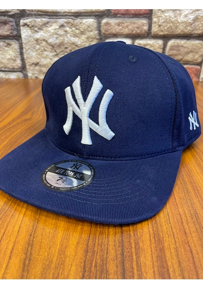 Hamze Ny New York Nakış Hip-hop Snapback Rapper Basket Beyzbol Şapka Cap Lacivert
