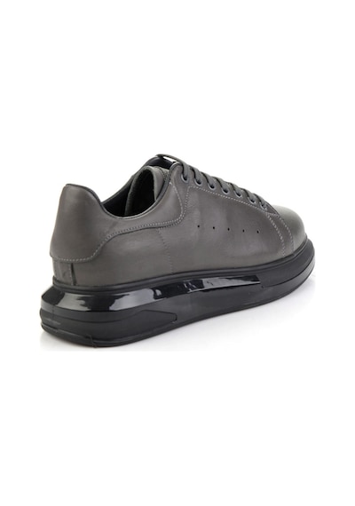 Gri Hakiki Deri Erkek Sneaker E01811100743 Gri
