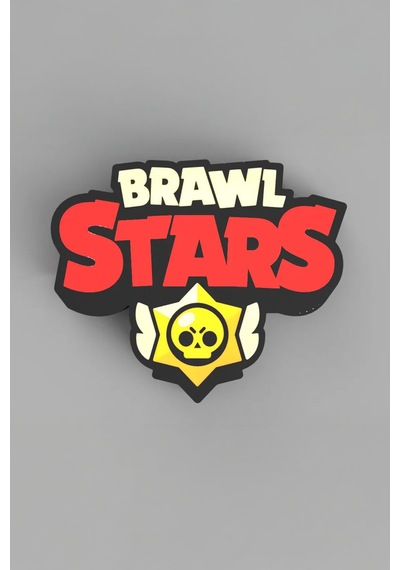 Brawl Stars Tasarımlı Dekoratif Gece Lambası Çok Renkli