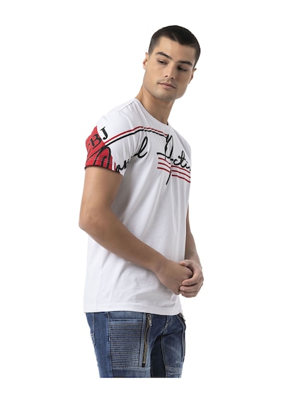 Cipo & Baxx Ct796 King Mode Activated Erkek T-shirt WHITE