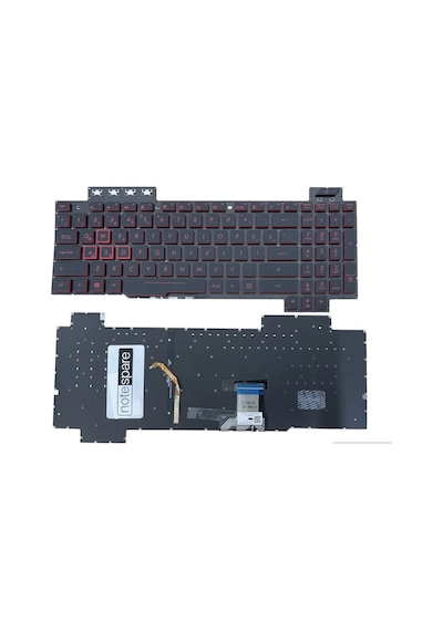 Asus Uyumlu Tuf Gaming Fx505dt-al245, Fx505dt-al245t, Fx505dt-al272t Klavye Tr Işıklı - Kırmızı Aydınlatma