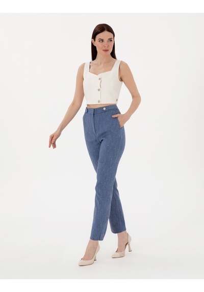 Pierre Cardin Kadın İndigo Pantolon 50306487-vr028 Indigo