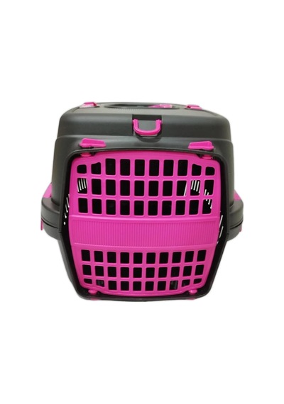Kedi Köpek Evcil Hayvan Taşıma Çantası Box Orta Boy Çok Fonksiyonlu Siyah-pembe