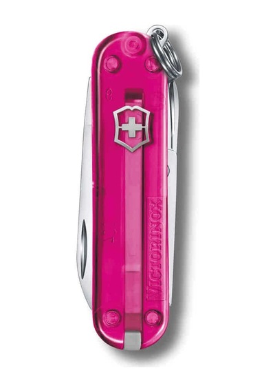 Victorinox 0.6223.t5g Classic Şeffaf Pembe Kamp Çakı Çok Renkli