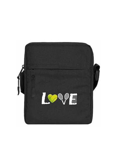 Tennis Love Siyah Omuz Çantası