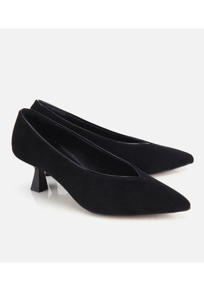 Hotiç Kadın Süet Siyah İnce Topuklu Stiletto 01ayh332720a100 01ayh332720a100