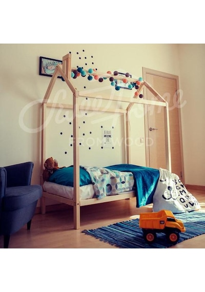 Markaawm Markaawm Montessori Çocuk Yatak Doğal Çam 90X190 Karyola Elif