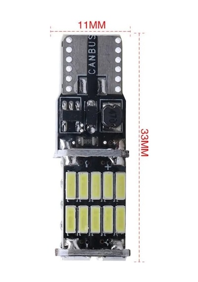 T10 W5w Led Canbus Araba İç Aydınlatma T10 26 Smd 4014 Çip Saf B