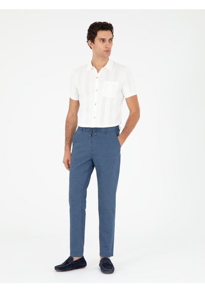 Cacharel İndigo Carrot Fit Kanvas Pantolon Mavi Cacharel İndigo Carrot Fit Kanvas Pantolon Mavi